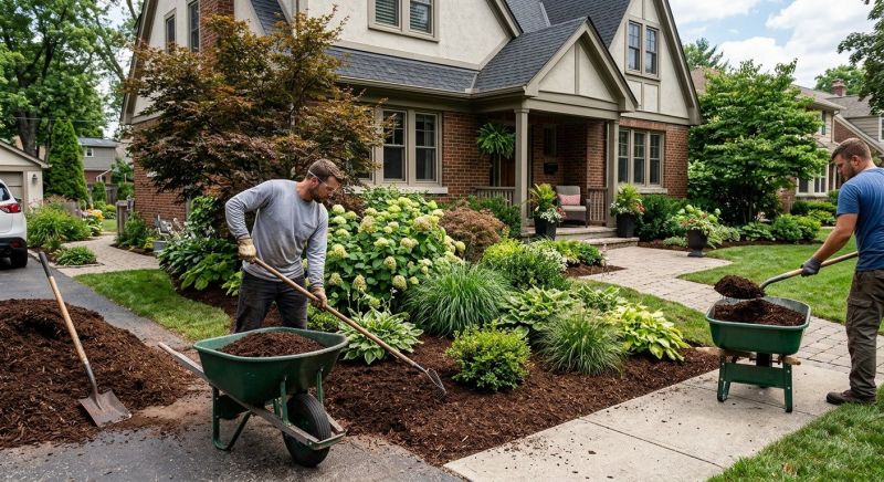 Black Mulch Installation in Honolulu, HI