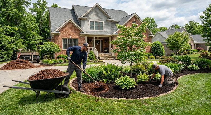 Brown Mulch Installation in Ventura County, CA