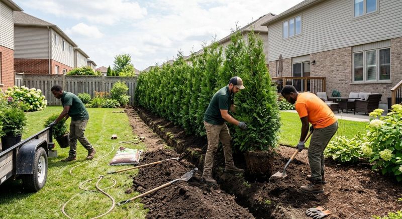 Privacy Hedge Planting in Ventura County, CA