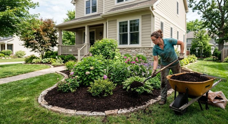 Brown Mulch Installation in Honolulu, HI