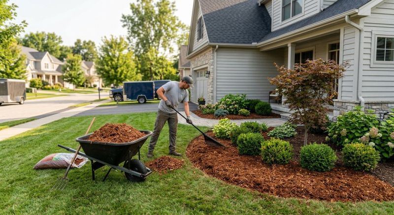 Brown Mulch Installation in Honolulu, HI
