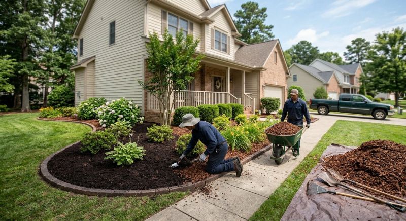 Brown Mulch Installation in Honolulu, HI