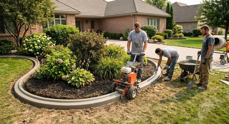Flowerbed Curbing Installation in Honolulu, HI